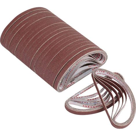 100 pièces Bandes abrasives, 8,7x0,2 pouces Bande abrasive ponçage Ponceuse bande limes doigts Bande polissage pour ciseaux couture 8 pouces 10 pouces (1/5)