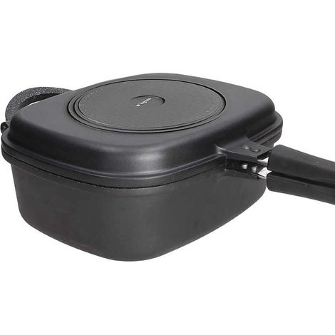Rechteckiger Multifunktions-Backofen XL Mit 3 Sphera Zubehörteilen aus schwarzem Aluminium