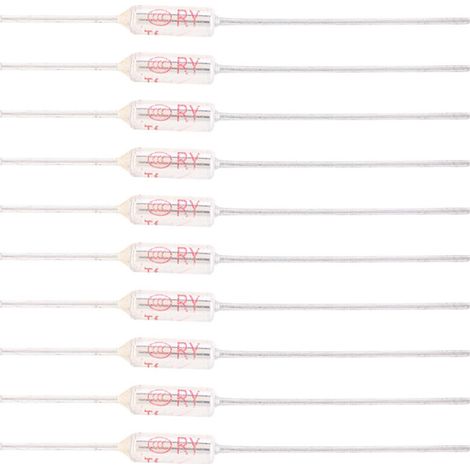 10 Pièces Fusible Thermique 10A 250V TF 72-250 ℃ 152 ℃ Fusibles Thermiques de Coupure de Température (1/5)