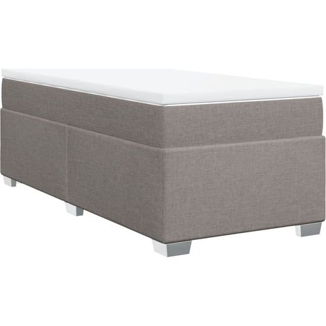 Maison Exclusive - Boxspringbett mit Matratze Taupe 80x200 cm Sto (1/5)