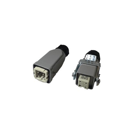 Connecteur multi broche M+F prise droite rallonge 3 broches CMB03TTDR010