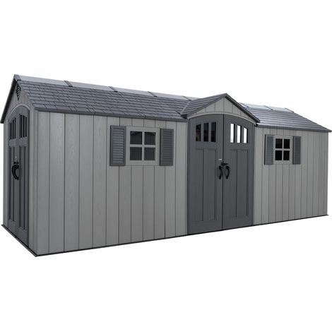 Lifetime 20 x 8 Foot Outdoor Storage Shed (1/5)