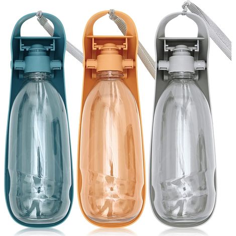 Hunde-Trinkflasche, Hunde-Trinkflasche für Spaziergänge, faltbare Hunde-Trinkflasche für Reisen, 550 ml großes Fassungsvermögen, ABS-Kunststoff, für Waschbecken