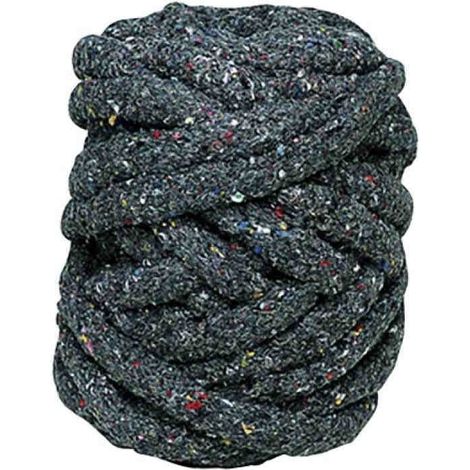 Bourrelet textile dit de soie pour le calorifugeage des tuyauteries de chauffage.