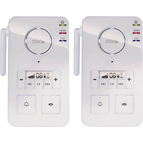 m-e modern-electronics FS 2.1 Intercomunicante Senza fili (radio) 446 MHz 2000 m Bianco (1/2)
