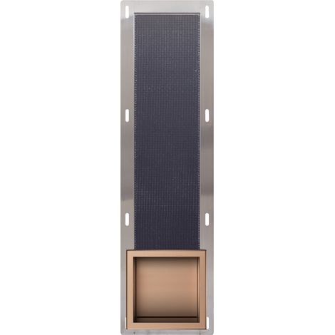 Balneo Distributeur papier-toilette encastrable 72x19,5x12,1cm, acier inoxydable, finition cuivre, WALL-BOX PAPER 3 (1/5)