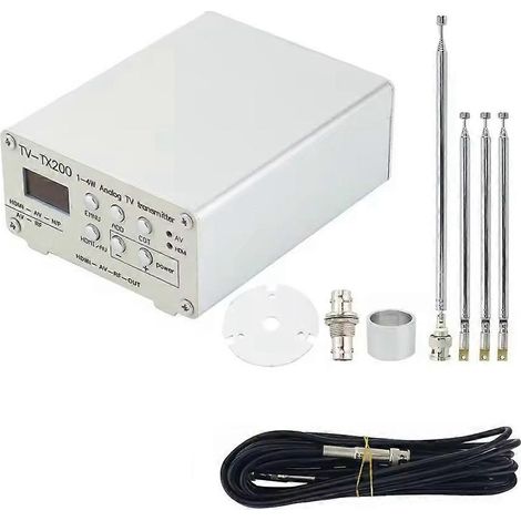 Émetteur TV analogique VHF/UHF TV-TX200 compatible HD/AV, antenne GP haute performance, émetteur de signal analogique (1/5)