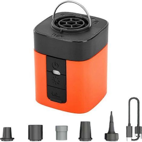 Compresseur d'air portable pour le camping. lampe torche et pompe de gonflage/dégonflage d'extérieur (1/5)