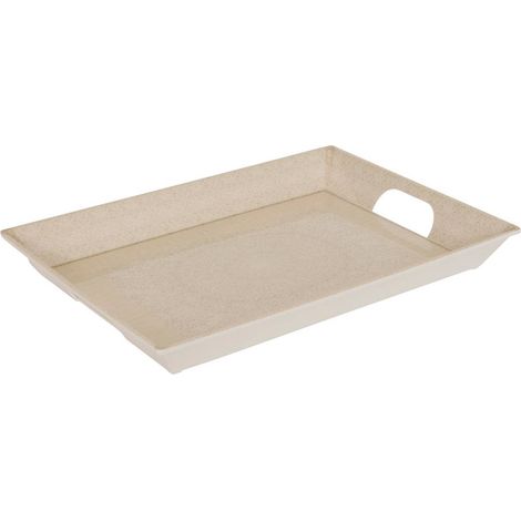 Vassoio solene 46x34cm beige - Atmosphera créateur d'intérieur