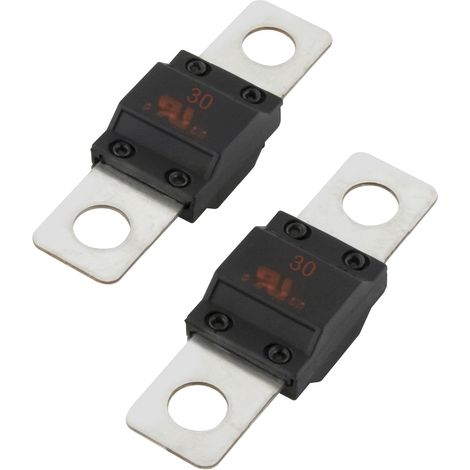 Packung mit 2 Hochstrom-30-AA-32-V-DC-Schraubsicherungen (Midi) für Pkw/Lkw (1/5)