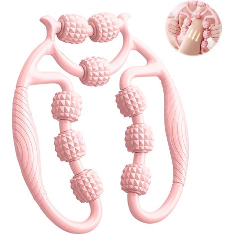 Rullo muscolare per gambe, rullo massaggiante anticellulite a 360°, rullo massaggiante per tessuti profondi, allevia la stanchezza, per polpacci, gambe, braccia, punto di agopressione
