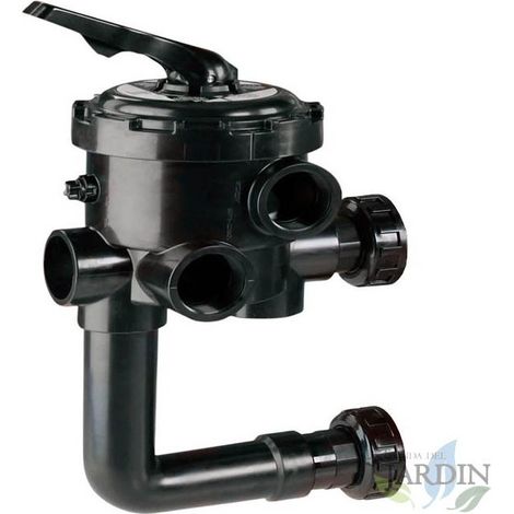 Válvula selectora bayoneta para filtros y depuradoras de piscinas, rosca 1 1/2'' (1/2)