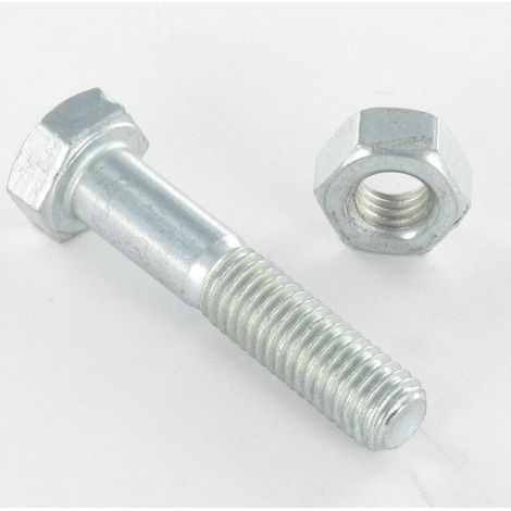 Boulon (vendu avec Ecrou) Tête hexagonale TH M16X360 Acier zingué - 1 pièce