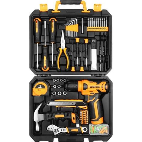 Outils Électriques - OEM - Kit de Combinaison - Perceuse Sans Fil 8V - Jaune - 3.25 kg (1/2)
