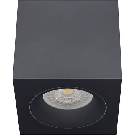 ARKOI Housing GU10, Aplique cuadrado techo negro