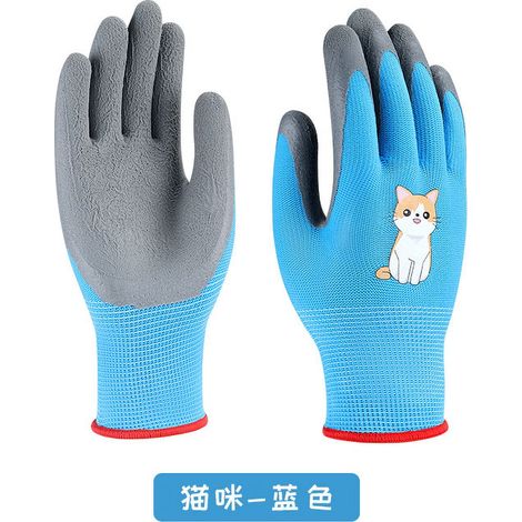 Gants De Jardinage - En Latex - Respirants Et Légers - Pour Enfants Et Adultes - Idéaux Pour Jardinage Plantes Nettoyage Activités Extérieures - 3 Paires (1/5)