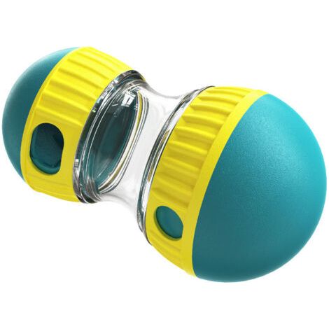 Distributeur de friandises pour chien, boule verte, 3,44 x 3,44 x 6,1 pouces, 1 jouet, distributeur de friandises éducatif réglable, jouet pour chiot (1/5)