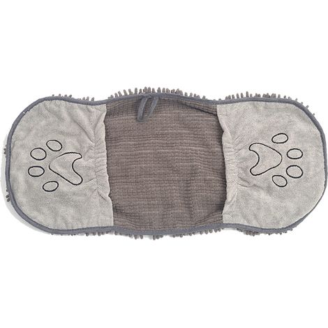 1 Serviette pour chien, microfibre chenille, absorption rapide, 35x80 cm, intérieur extérieur (1/5)