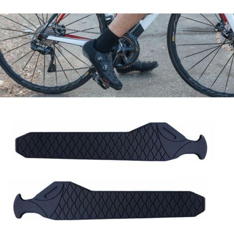 2 Pcs VéLo Garde-ChaîNe Silicone Protecteur Garde-ChaîNe en Silicone Garde-ChaîNe De Cadre De VéLo Autocollant pour Cadre De VéLo,pour Les VéLos De Course VTT (1/5)