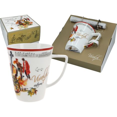 Tazza in porcellana Antonio Vivaldi Autunno Carmani PER caffè, tè, ARTE (1/4)