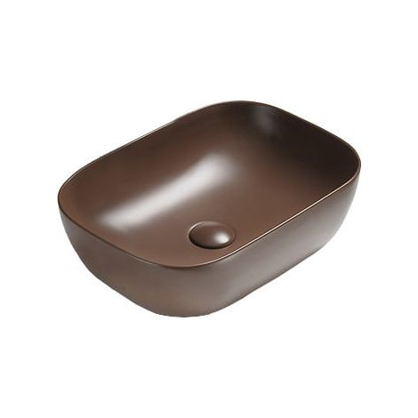 Mexen Rita Aufsatzwaschbecken 45 x 32 cm, Braun matt - 21084568 (1/2)
