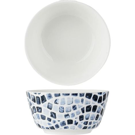 Bol en porcelaine Bleu D12XH 6 Cm Lot de 6 (1/3)