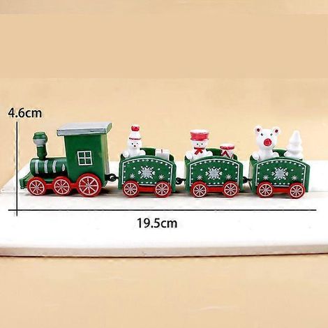 Train de Noël en plastique, décorations de Noël pour la maison, cadeaux de Noël, ornement de Noël, vert du Nouvel An (1/5)