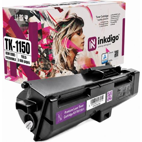 Toner Inkdigo TK1150 compatibile con Kyocera ecosys M2135dn P2235d M2635dnw, certificato TÜV. (1/5)