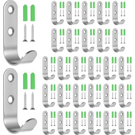 30 Crochets,Acier inoxydable,Épaisseur 1,5 mm,Anticorrosion,60 Cheville,Remorque Bateau Camion (1/5)
