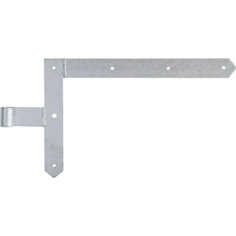 ALBERTS Tor-Winkelband/Rahmen, spitz, oben, feuerverzinkt, HxL 250x400mm, Rolle Ø13mm