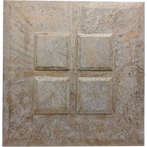 Panneau décoratif blanc texture vieilli mural chic - Blanc effet décapé vieilli