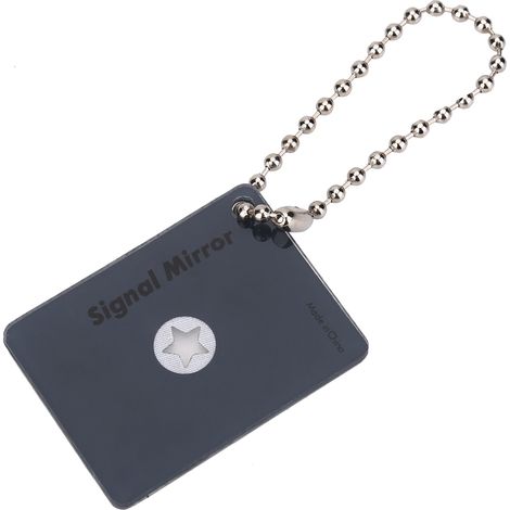 Outil de miroir réfléchissant multifonctionnel de survie en extérieur, outil de secours d'urgence et de signalisation en forme d'étoile