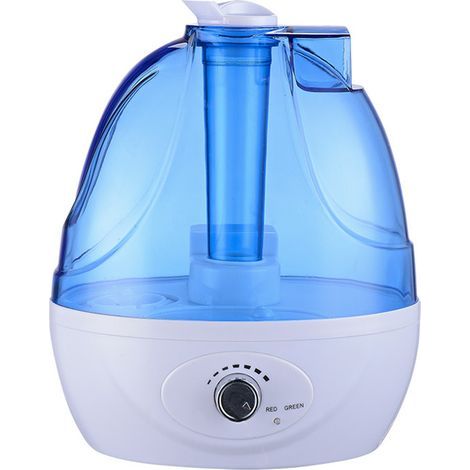 Humidificateur à vapeur froide 2.5 L avec buse 360°. arrêt automatique sans eau. silencieux. pour bureau. plantes. salon. yoga (1/4)