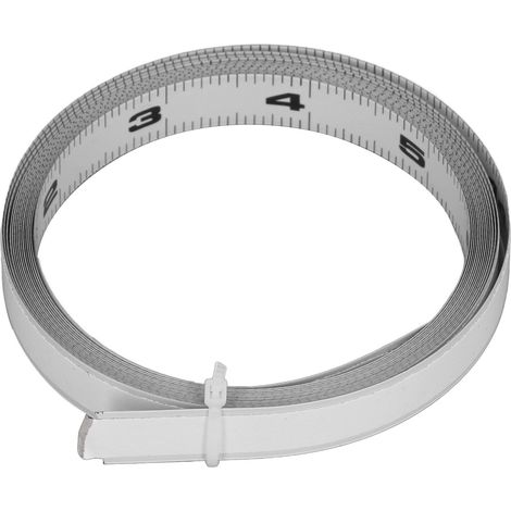 mètre à rubanRuban de mesure adhésif autocollant double échelle carbone 12 pieds 144 pouces pour scie circulaire banc (1/5)