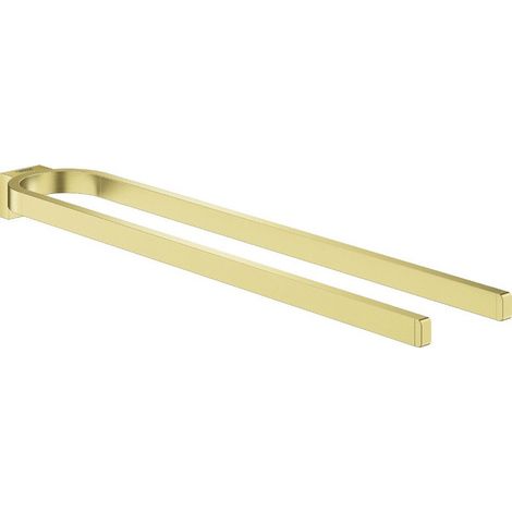 Porte-serviettes GROHE SELECTION 400 n noir 2 bras or brillant brossé