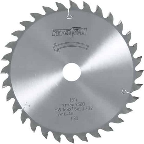 MAFELL Lames de scie carbure 168x1,2/1,8x20mm - 168 mm - 1.8 mm - 20 mm - 56 dents