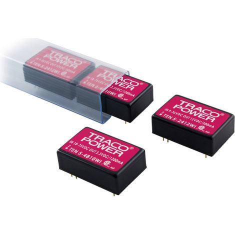TracoPower TEN 5-2413WI DC/DC-Wandler, Print 24 V/DC 15 V/DC 400 mA 5 W Anzahl Ausgänge: 1 x Inhalt