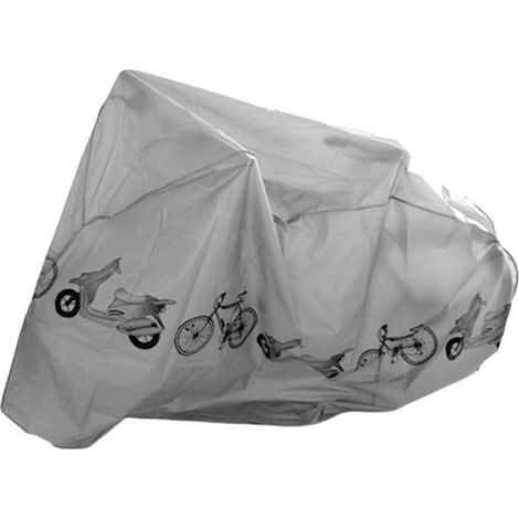 Housse de vélo imperméable - Protection UV - Anti-pluie - Universel - Gris (1/4)