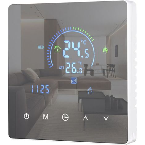 Intelligenter Thermostat, Warmwasserthermostat, LCD-Display, programmierbare Touch-Taste für Zuhause, Büro, Schule, Hotel FLITI (1/4)