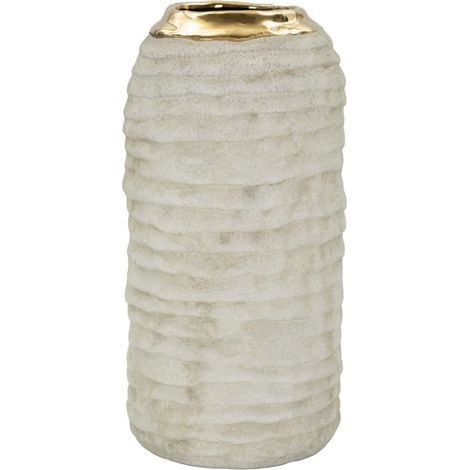Vase Design en Céramique "Lima" 25cm Gris (1/5)
