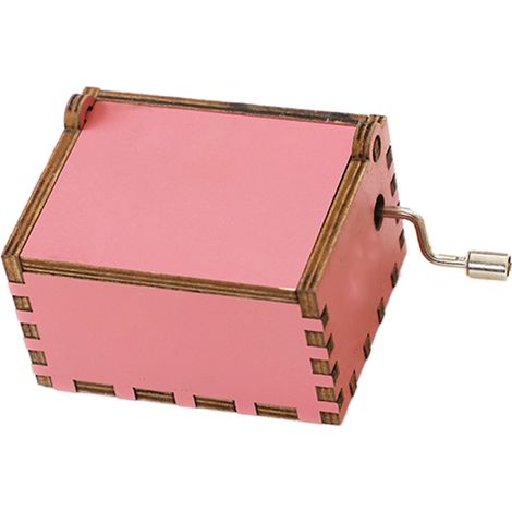 Boîte à musique en bois sculptée classique, à manivelle, rose, Sailor Moon, idéale comme cadeau de Noël (1/5)