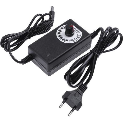 24-W-Spannungsregler-Netzteil (3–24 V) aus ABS-Kunststoff für LED-Ventilatoren, elektrische Ventilatoren, Mikrobohrmaschinen und mobile DVD-Player (1/4)