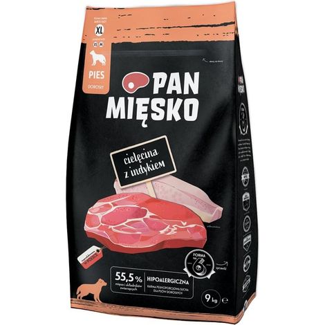 PAN MEAT Ternera con pavo XL 9kg (1/2)