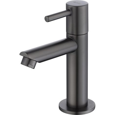 Kaltwasser-Waschbecken in Grau und Schwarz mit Messingkorpus für modernes Design (1/5)