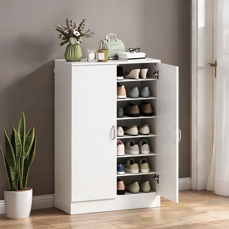 Meuble à chaussures en panneau de particules 70 x 35 x 108 cm (1/5)