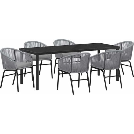Maison Exclusive - Set da Pranzo per Giardino 7 pcs Antracite