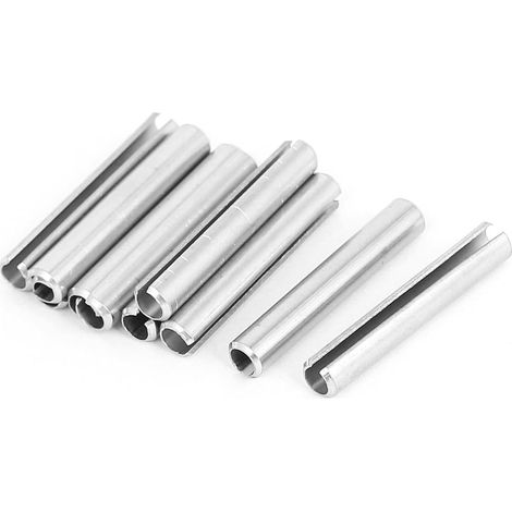 Goupille à Ressort Fendue M6 x 40mm Argenté 10pcs (1/2)