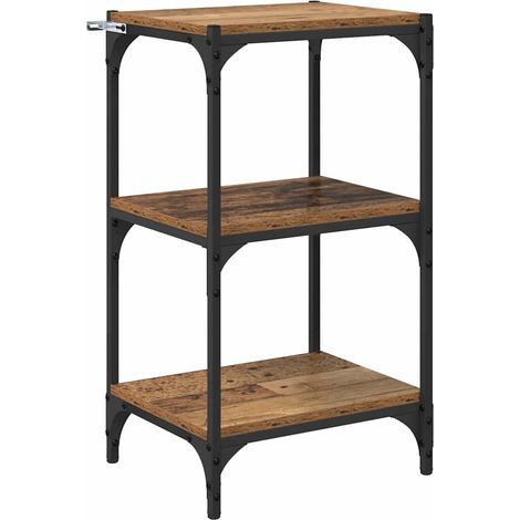 Bibliothèque étagère de rangement - Bois ancien 40 x 33 x 70,5 cm fr14683 (1/5)
