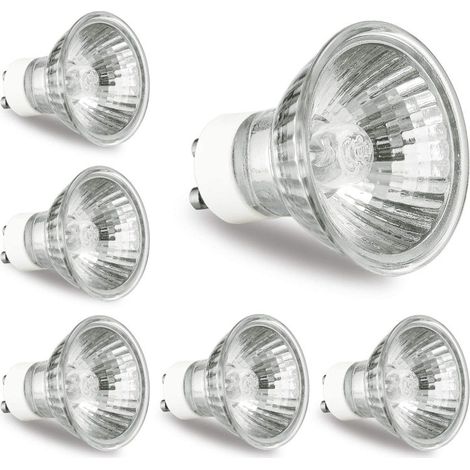 Lot de 6 ampoules halogènes GU10 120V 50W , Pour lampe à bougie parfumée (1/5)