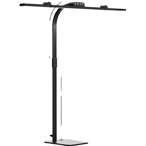 Lámpara de escritorio, brazo flexible, brillo regulable, lámpara de escritorio con base. (1/2)